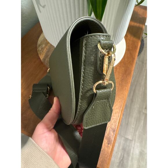 Kedzie Luna Crossbody Bag Shoulder Purse with Removable Strap, Olive Green - Picture 13 of 13